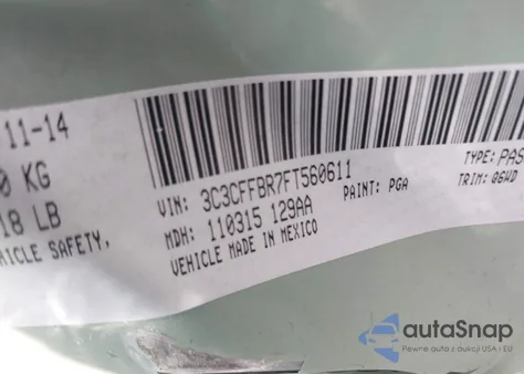 2015 Fiat 500 Sport z USA, uszkodzony, nr VIN 3C3CFFBR7FT560611